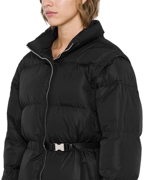 puffer coat prada|prada re nylon puffer jacket.